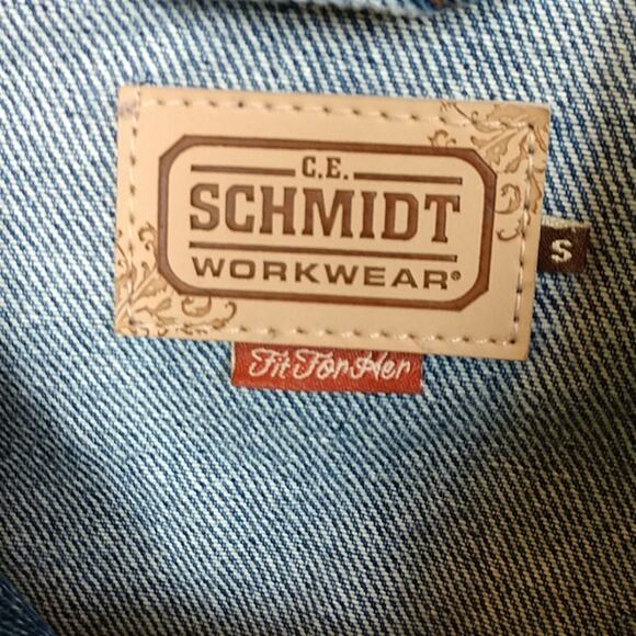 C.E. Schmidt Embellished Denim Jeans Jacket size Small - Picture 4 of 7